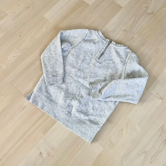 Minnie Mouse Polka Dot Pullover Light Grey Sweatshirt H&M Zipper Crewneck - Picture 2 of 5